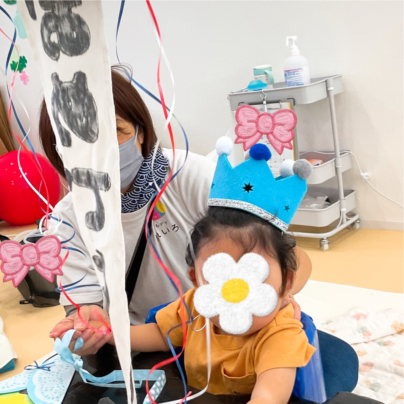 関西、兵庫県、神戸市北区にある重症心身障がい・医療的ケアに対応した児童発達支援施設「こどもデイ　はれいろ」では、２歳のお誕生日会を行いました。