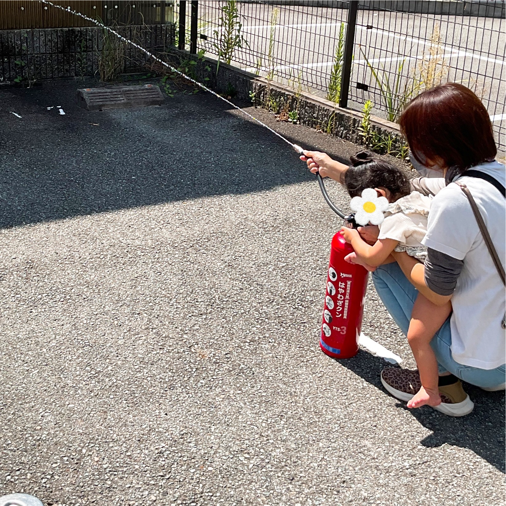 関西、兵庫県、神戸市北区にある重症心身障がい・医療的ケアに対応した児童発達支援施設「こどもデイ　はれいろ」では、避難訓練と消化訓練を行いました。