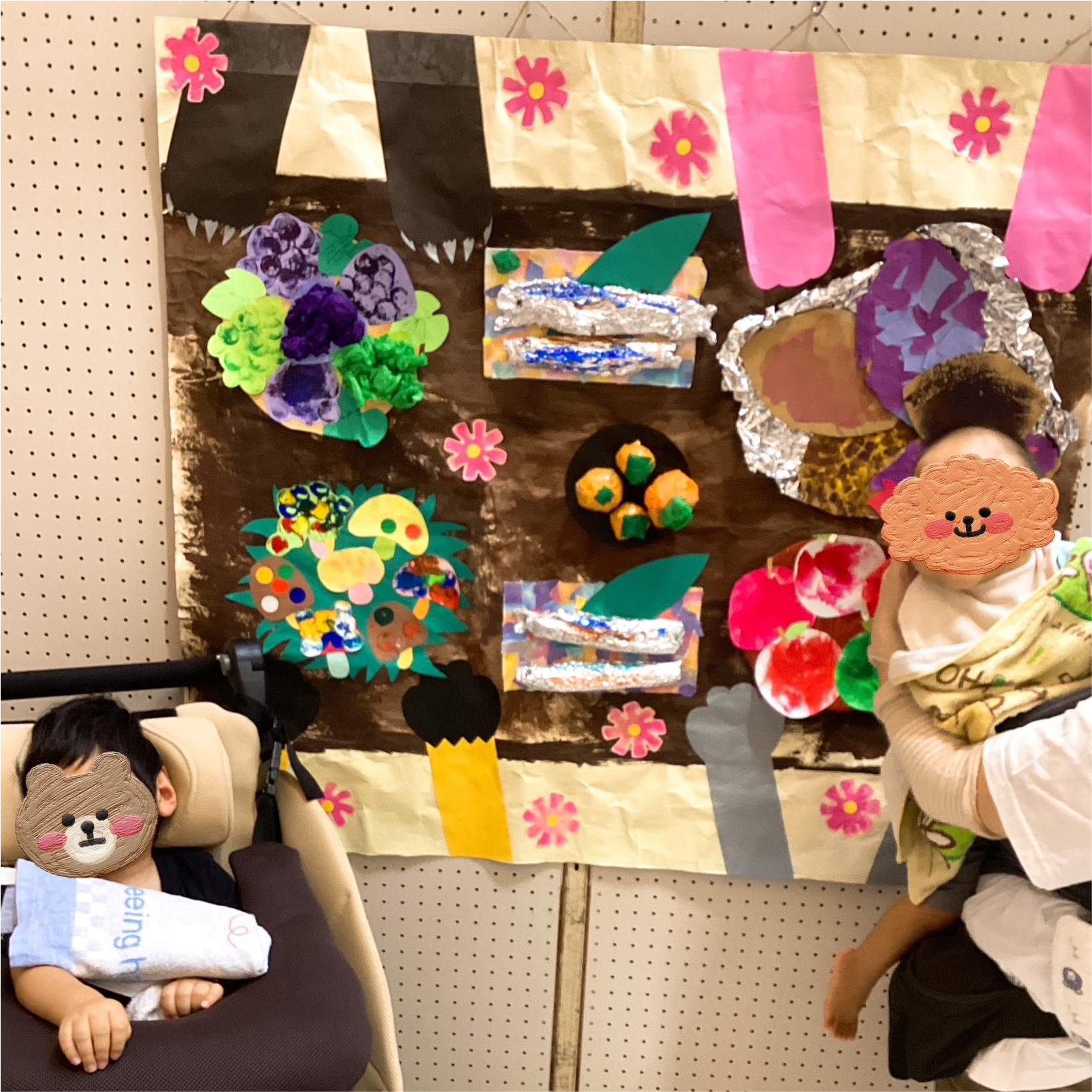 関西、兵庫県、神戸市北区にある重症心身障がい・医療的ケアに対応した児童発達支援施設「こどもデイ　はれいろ」です。神戸市北区で開催されている、ふれあいフェスタに作品を出展しました！